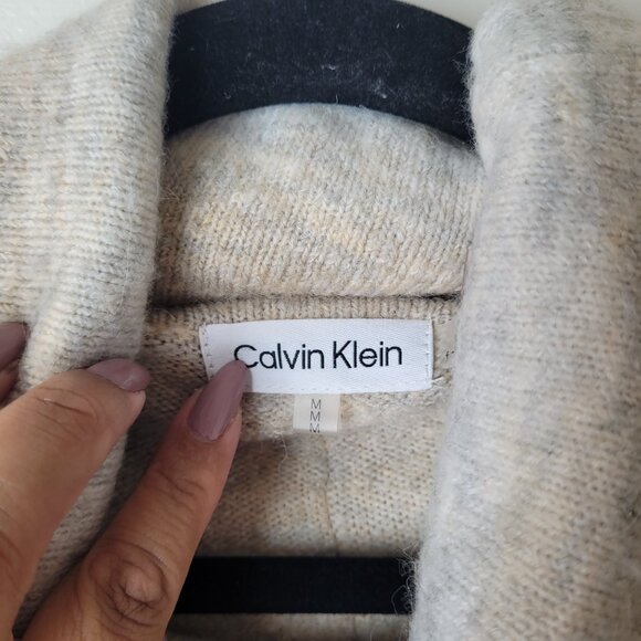 Calvin Klein Ombre Stripe Cowl Neck Long Sleeve Sweater - Picture 8 of 8